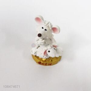 High sales home decoration mouse shaped resin ornaments