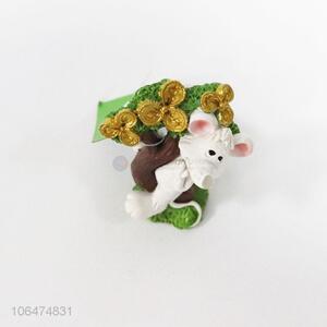 Delicate mouse statues mouse figurine resin craft ornament