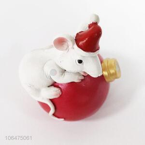 Promotional resin crafts decorative mouse shaped money box