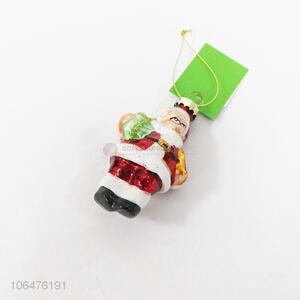 China factory Christmas decoration hanging glass Father Claus figurine