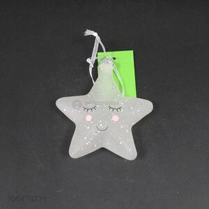 Top quality festival decoration hanging glass Christmas star