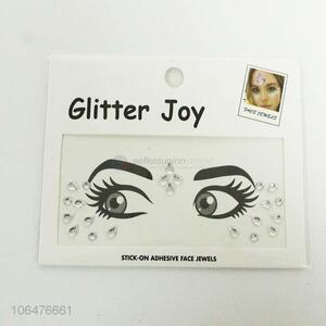 Good quality ladies eye sticker crystal gem sticker temporary tattoo