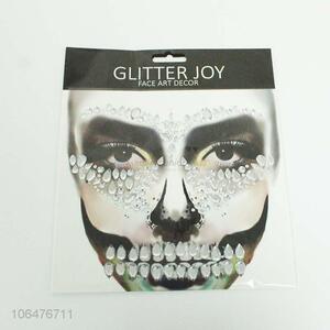 New design crystal face gems acrylic stone stickers for women