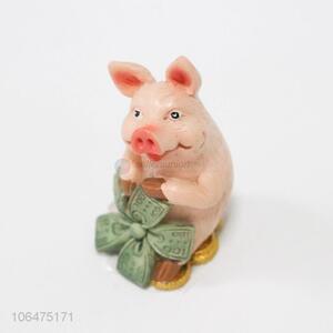 Hot Selling Cute Pig Resin Decorative Crafts