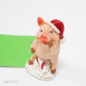 Cute Design Pig Shape Resin Decoration Ornament