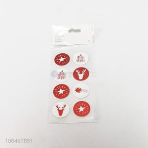 Lowest Price 16PC Eco-friendly Waterproof Christmas PVC Sticker