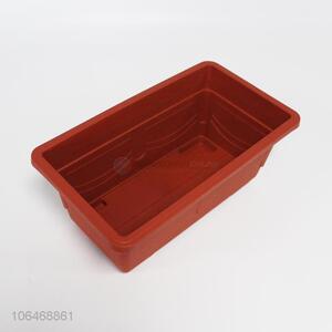 High quality red square plastic nursery pot plastic flower pot