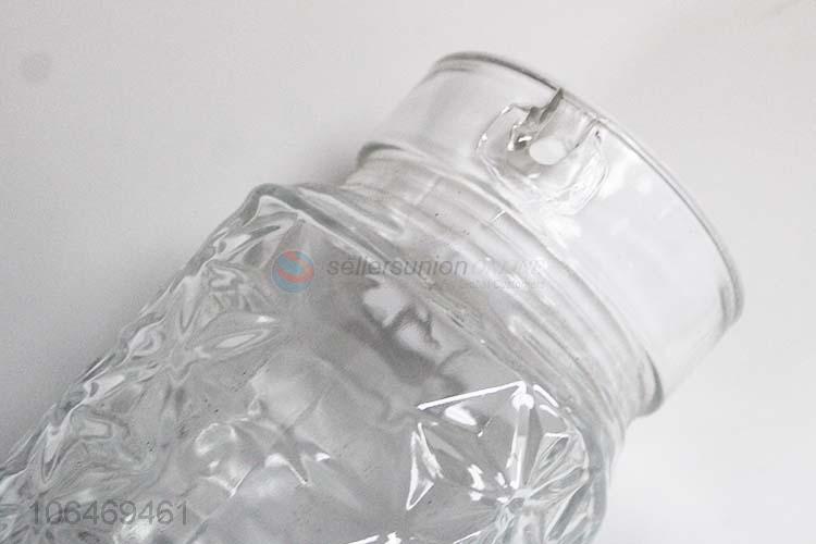 Good Factory Price Transparent Water Glass Jug with Lid