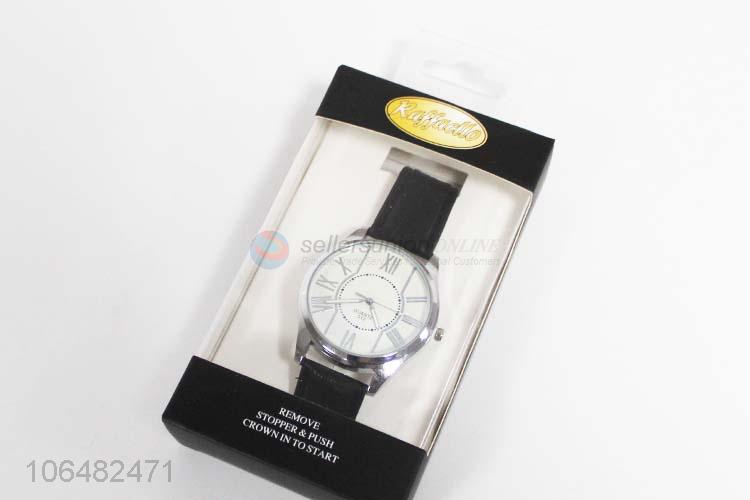 Reasonable price men trendy 40cm wristwatch with pu strap