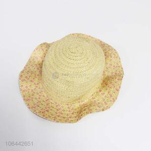 Wholesale Straw Hats Summer Hats Women Flat Top Beach Hats