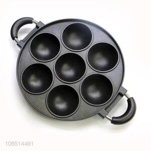 Professional manufacturer non-stick 7holes cast iron cake pan bake pan