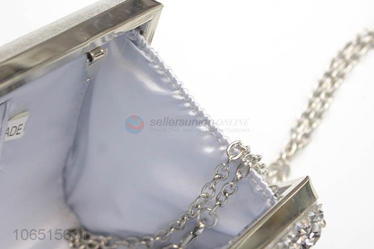 High sales creative rhinestone clutch bag chain shoulder messenger bag