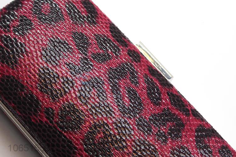 Promotional cheap fashion leopard print evening bag messenger bag with chain strap