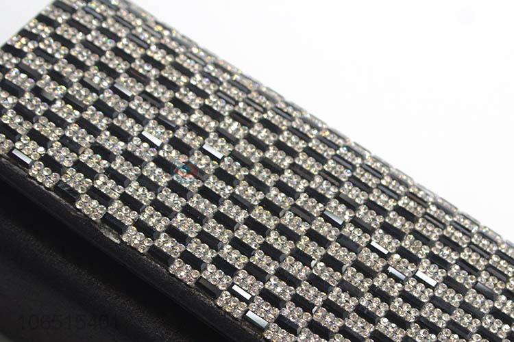 China manufacturer women rhinestone banquet clutch chain crossbody bag shoulder bag