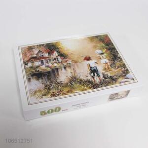 China manufacturer educational 500pcs paper jigsaw puzzles for adults and kids