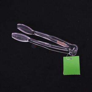 China manufacturer durable transparent plastic food tong