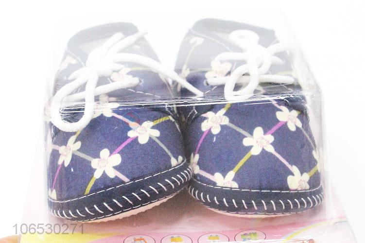 Wholesale Soft Sole Natural Newborn Toddler Baby Shoes Lovely Shoe