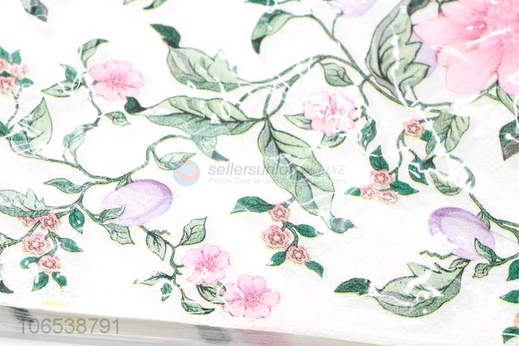 OEM factory fancy design decorative printed paper napkin