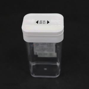 Promotional transparent plastic seasoning box condiment dispenser