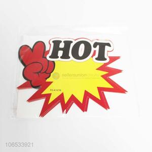 Customized supermarket promotional paper price tag for retail store