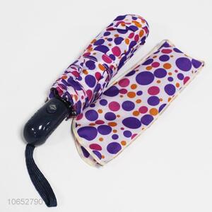 Custom Short Handle Self-Opening Folding Umbrella