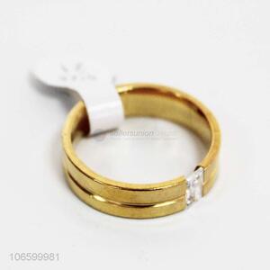 Recent style personablized artificial diamond ring for adults