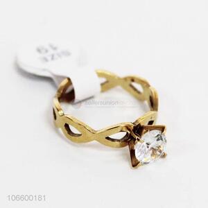 High Quality Alloy Finger Ring With Diamond