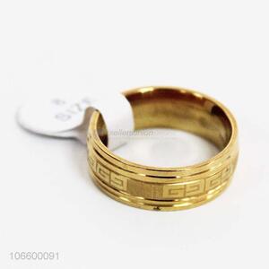 Suitable price personalized gold plated alloy rings for adults