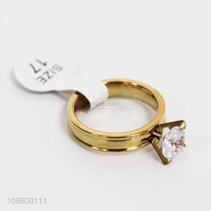 Low price women artificial diamond finger ring