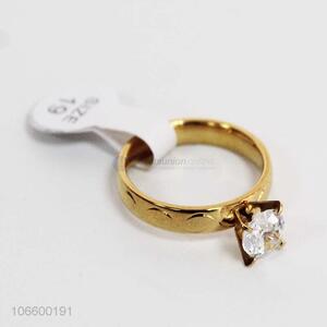 Hot Selling Alloy Finger Ring With Diamond