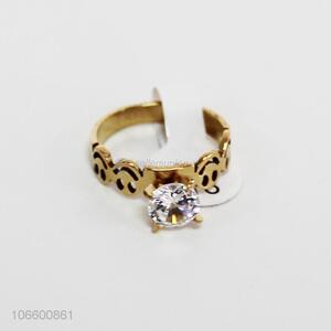 China OEM ladies fashion jewelry women diamond alloy ring