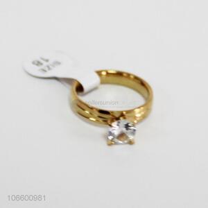 Attractive design ladies fashion jewelry women diamond alloy ring