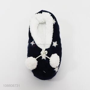 Cute design soft floor slippers plush shoes winter home slipper