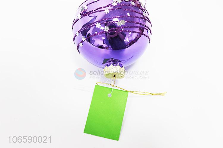 Latest design Xmas decoration delicate glass ball bauble