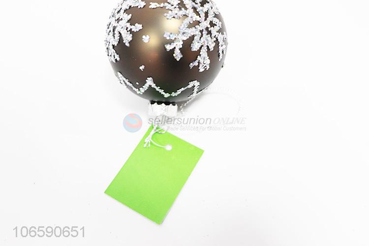 Customized cheap decorative Christmas glass ball pendant