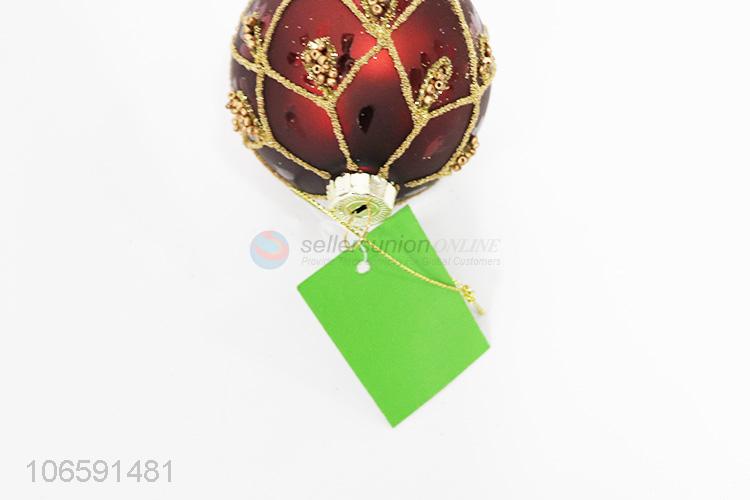Professional supply Xmas decoration delicate glass ball bauble