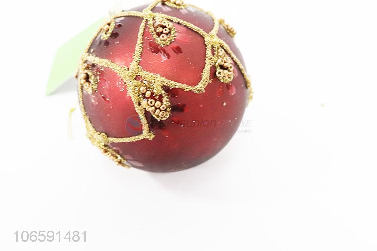 Professional supply Xmas decoration delicate glass ball bauble