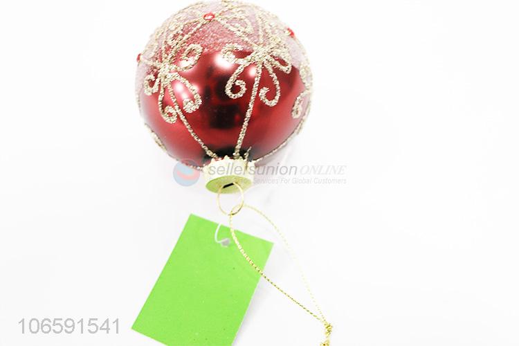 Newly designed Xmas decoration delicate glass ball bauble