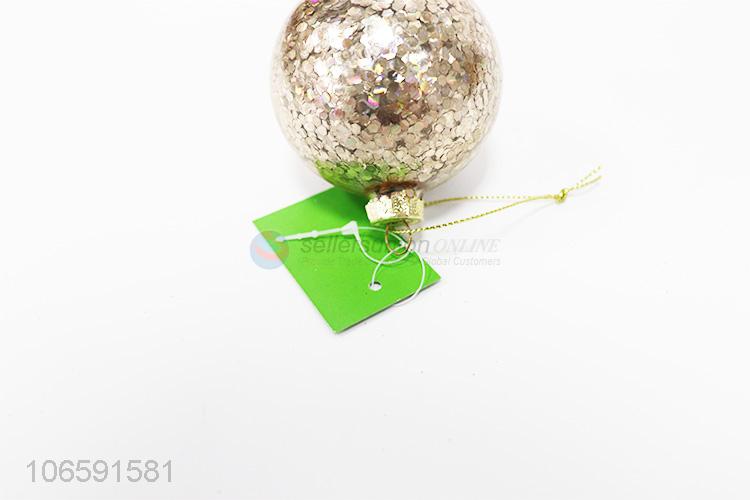 Promotional cheap decorative Christmas glass ball pendant