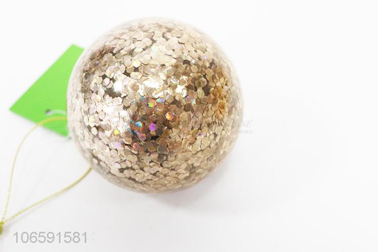 Promotional cheap decorative Christmas glass ball pendant