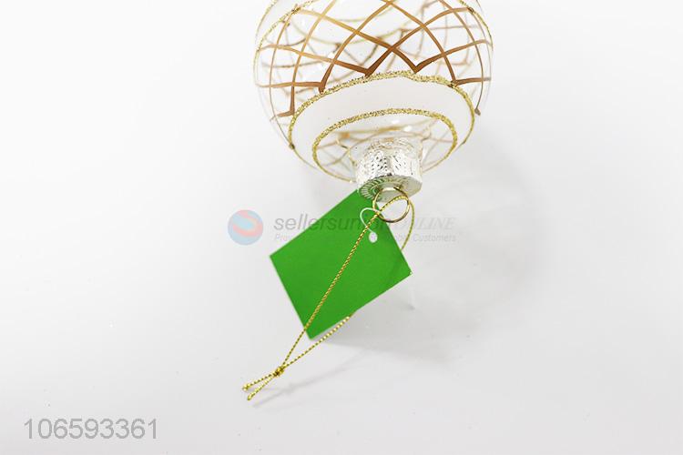 Hot sales Xmas decoration delicate glass ball bauble
