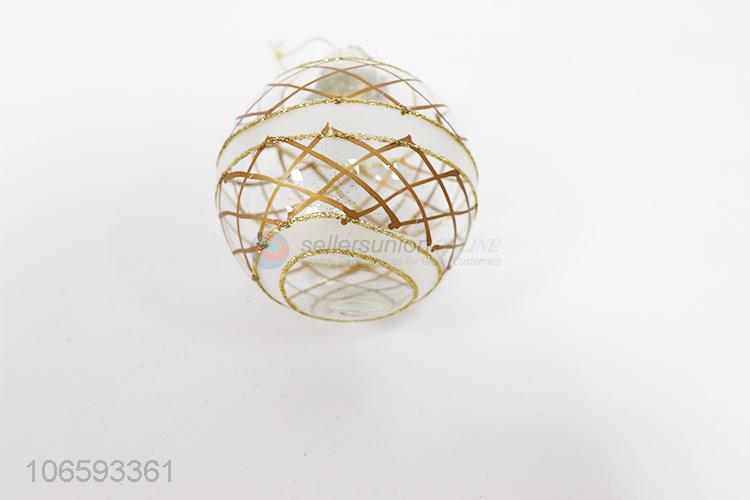 Hot sales Xmas decoration delicate glass ball bauble