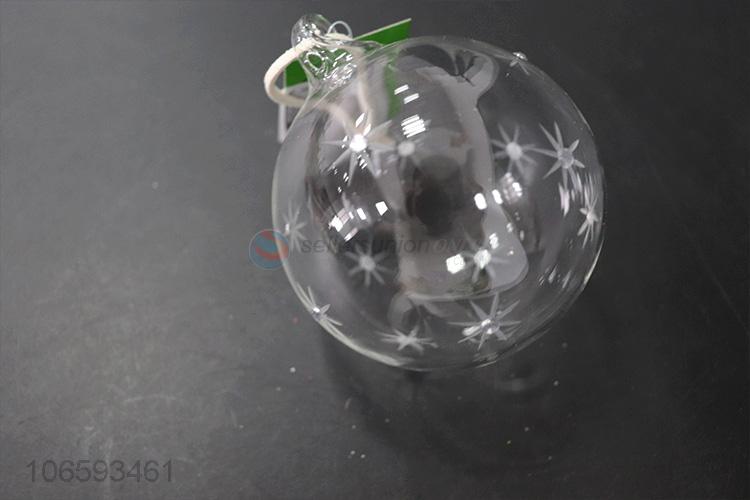 Top grade Xmas decoration delicate glass ball bauble