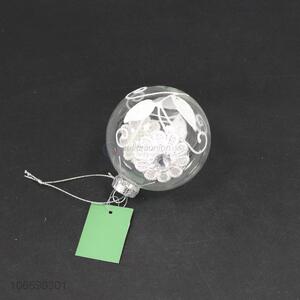Wholesale price Christmas ornaments personalized hand painted glass balls