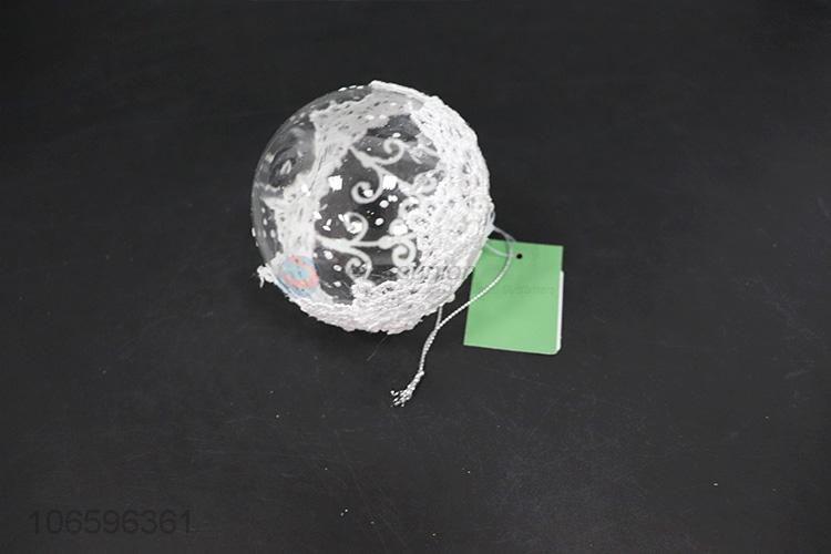 Factory direct sale hand paint Christmas hanging ball glass ball