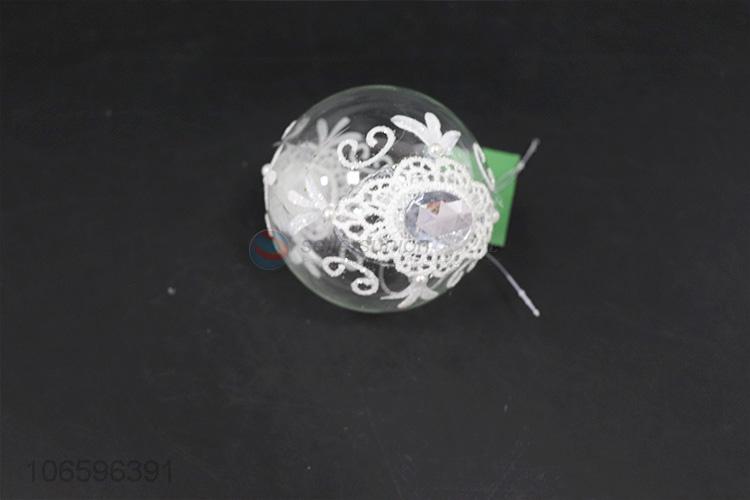 Promotional cheap Christmas ornaments personalized exquisite glass balls