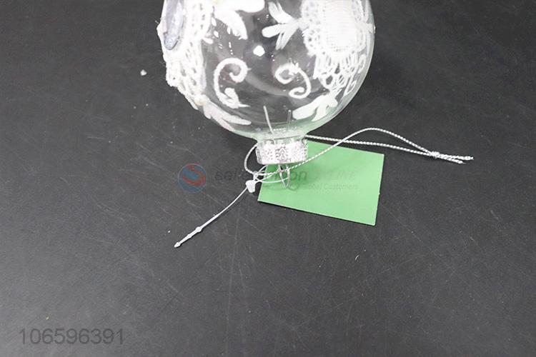 Promotional cheap Christmas ornaments personalized exquisite glass balls