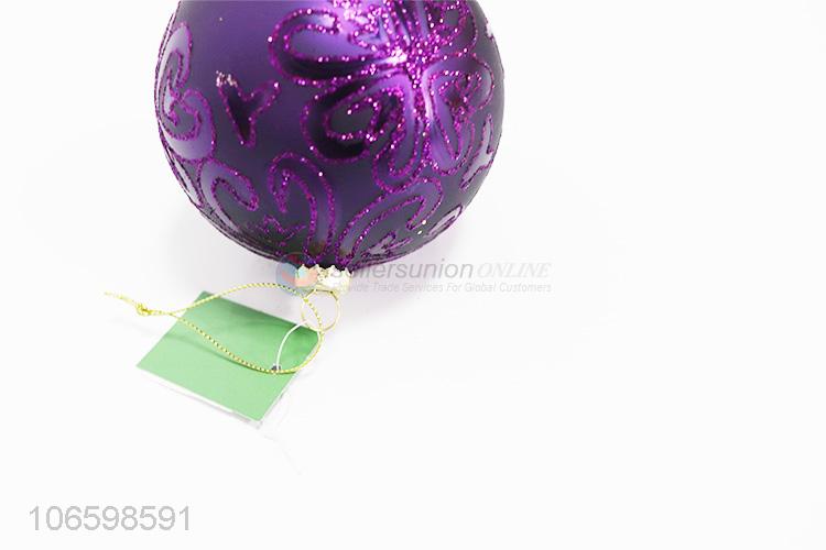 Professional supplier decorative hand paint Christmas glass ball ornament