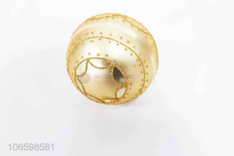 High-quality factory Christmas hanging ball golden glass ball