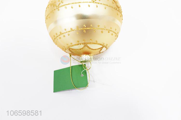 High-quality factory Christmas hanging ball golden glass ball